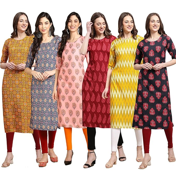 Crepe Printed Kurti For Women