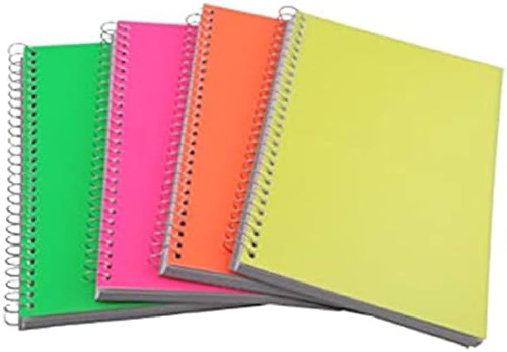 A4 size plain spiral notebook || set of 4 || 800 pages