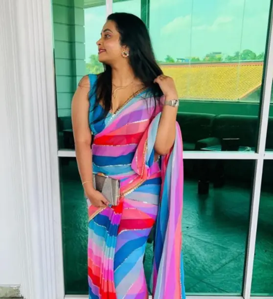 Satrangi -Digital Print, Striped, Self Design Bollywood