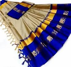 Royal Hathi Saree Aishani Ensemble Cotton Silk Sarees